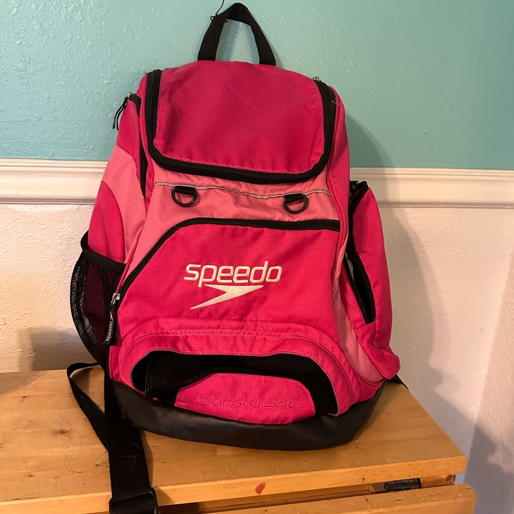 Hot pink Speedo backpack